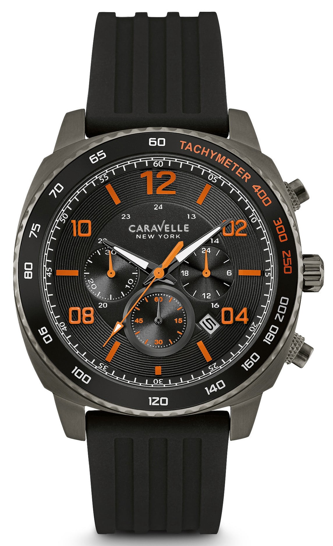 Caravelle New York Rubber Chronograph Mens Watch 43A117 - Walmart.com