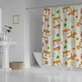 thumbnail image 3 of Coolnut Shower Curtain Set with Hooks Cute Foxes Polyester Waterproof Bath Curtain for Bathroom Bathtubs Decor 60 x 72 Inches, 3 of 6