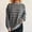 Gray, variant on Qulqfy Striped Woman Sweater Black Knit Pullover Slouchy Mock Neck Long Sleeve Shirts Winter Sweaters for Women L