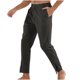 thumbnail image 2 of Pantalones deportivos casuales de color liso de moda para hombre, largos y con puños con cremallera., 2 of 4