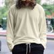 thumbnail image 1 of pstuiky Camisas de manga larga abrigadas para hombre, Camiseta informal de manga larga con cuello redondo y color liso para hombre camisetas de hombre l, 1 of 8