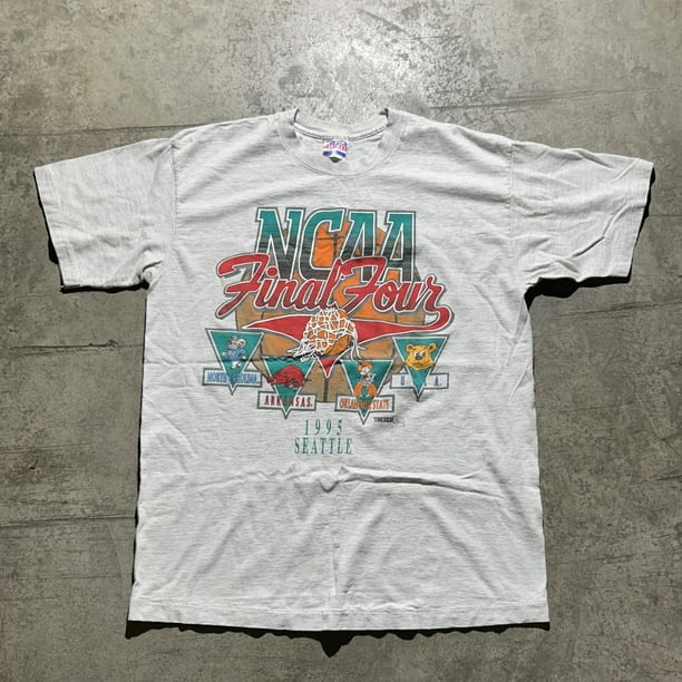 Camiseta oficial del partido Final Four de la NCAA de 1995, camisetas deportivas vintage con gráficos de verano para hombre, camiseta con gráficos vintage, camiseta de la NCAA, camiseta universitaria