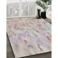 thumbnail image 2 of Ahgly Company Indoor Square Patterned Pink Novelty Area Rugs, 6' Square, 2 of 6