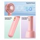 thumbnail image 2 of 2PCS Mini Portable Fan, USB Rechargeable Handheld Fan 3 Speed Personal Small Desk Fan for Women Travel Indoor Outdoor, 2 of 5