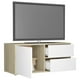 vidaXL TV Cabinet Blanc et Chêne Sonoma 31.5"x13.4"x14.2" Bois d'Ingénierie – image 5 sur 5