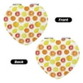 thumbnail image 2 of Kdxio Lemon Orange Pocket Mirror, 1X/2X Travel Makeup Mirror 2-Sided Folding Small Mirror Portable Double-Sided Magnifying Cosmetic Mirror for Gift-Heart Shape, 2 of 9
