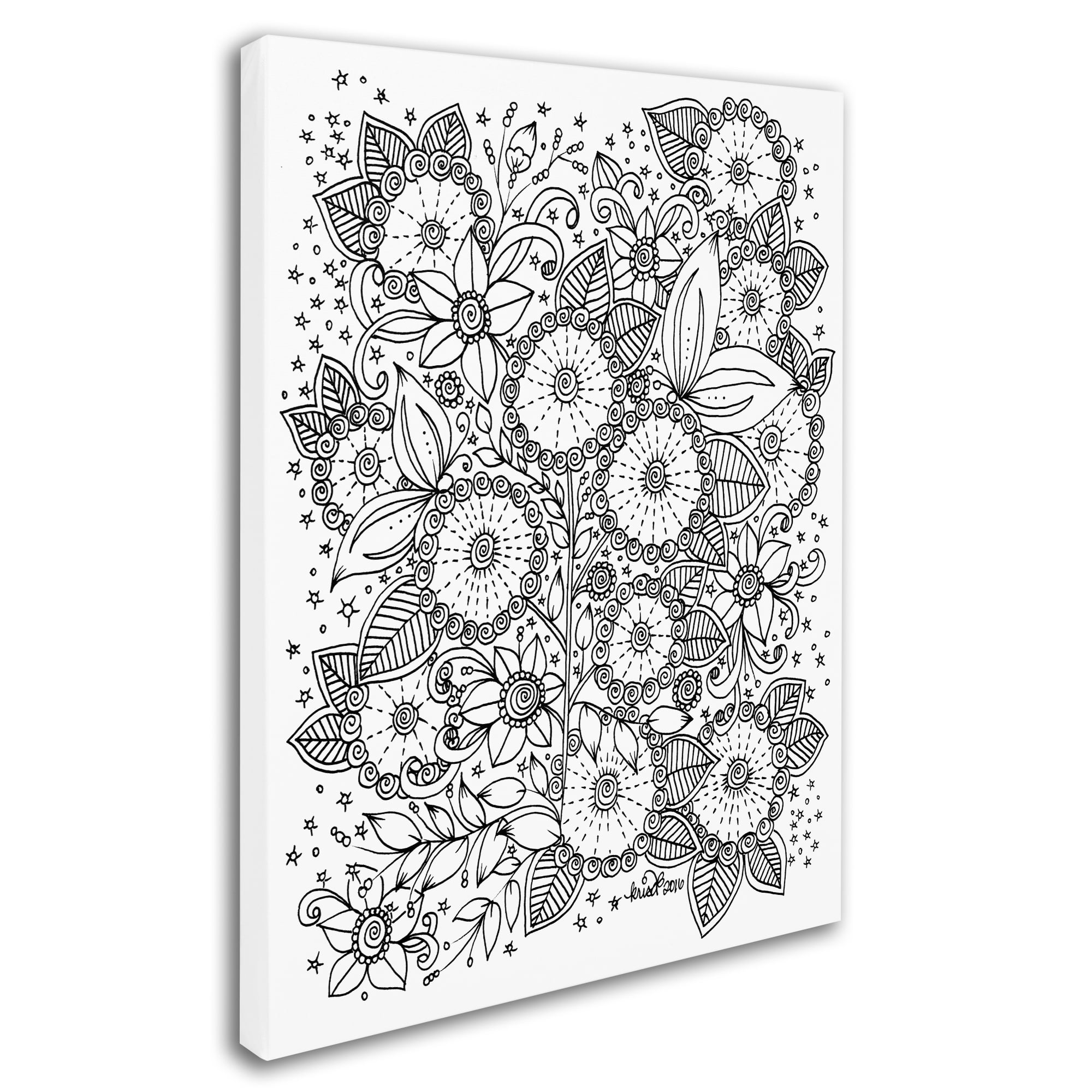 KCDoodleArt 'Zendoodles 14' Canvas Art 18 x 24