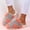 Orange, variant on JUSLIO Womens House Slippers Fuzzy Plush Flat Sole Non Slip Indoor House Slippers Closed Toe Slide Slippers