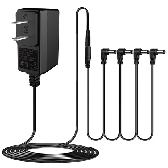 Fuente de alimentación para pedal de guitarra JOYO DC 9V 800mA - 1A con cables