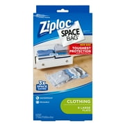 Angle View: Ziploc Space Bags, Large Flat, 6 ct