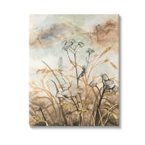 Stupell Industries Neutral Landscape Collage Landscape Painting Gallery Wrapped Canvas Art Print Wall Art, 24 x 30