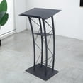 thumbnail image 4 of Detachable Metal Wood Lectern Church Pulpit Podium w/ Metal Stands School Pulpit, 4 of 8