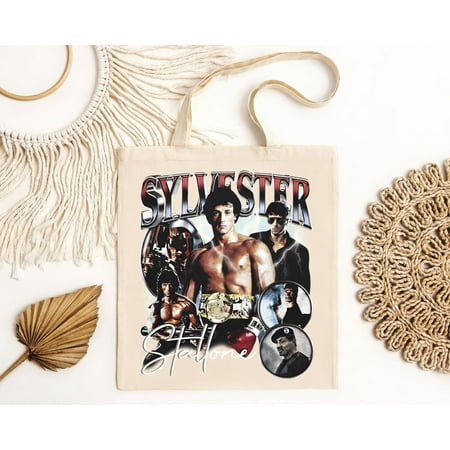 vintage Sylvester Stallone Tote Bag-TH23605
