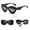 Black, variant on Eyewear Female Candy Color Goggle Sunglasses Red Party Style
