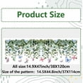 thumbnail image 2 of Calcomanías para ventanas de 37 x 114 cm con diseño de flores de vid, hojas verdes, plantas y mariposas, grandes, estáticas, anticolisiones, decorativas, no adhesivas., 2 of 9