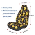 thumbnail image 3 of Wukai Ducks Full Set Car Seat Covers with Soft Padding Universal Auto Front Seats Protector and Cushion Mat, 3 of 5