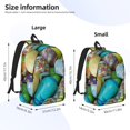 thumbnail image 3 of Picia Easter Egg1 Printed Canvas Daypack - Stylish and Durable Vintage Compact Backpack - Class, Work, Travel, or Laptop Bookbag,Organized Compartments-Medium, 3 of 6