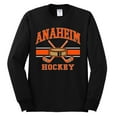 thumbnail image 2 of Wild Bobby City of Anaheim Hockey Fantasy Fan Sports Men's Long Sleeve Shirt, Black, 3X-Large, 2 of 5