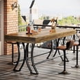 thumbnail image 4 of 63" Counter Height Bar Table with Metal Footres for Entertaining, 4 of 7