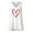 White, variant on Ichuanyi Women's Casual Loose Solid Love Print V-Neck Sleeveless Tank Tops