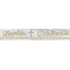 12ft Foil Gold & Silver Radiant Cross Baptism Banner