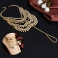 thumbnail image 5 of AYYUFE Tassel Ankle Bracelet Multi-Layer Anklet Golden Leaves Chain Toe Ring Barefoot, 5 of 5