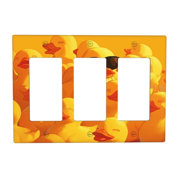 Cool Duck With Sunglass Switch Cover Decorative Wall Plate 3-Gang Standard Size