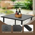 thumbnail image 4 of Homefun Patio Dining Set of 5 Outdoor Wicker Swivel Rocker Chairs With Cushions Steel Table Top Backyard Garden Poolside, 4 of 6