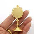thumbnail image 6 of Jiibva 2Pcs Golden Religious Mini Decorative Figurine, Home Church Tabletop Sculpture, 1 Set, 6 of 7