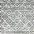 thumbnail image 1 of Ahgly Company Indoor Square Contemporary Dark White Beige Abstract Area Rugs, 6' Square, 1 of 6