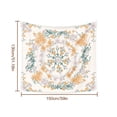 thumbnail image 3 of Tapiz de ropa de cama con estampado de poliéster, suministros de decoración de pared bohemia para colgar en la pared, 130x150 CM, flor naranja sidaley HA7124-04B, 3 of 6