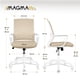 thumbnail image 4 of Silla De Oficina Ergonómica Giratoria Silla De Escritorio Beige Magma Life CHAOF3BE, 4 of 12