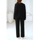 thumbnail image 2 of Conjunto Coordinado PRETTYGARDEN de 2 Piezas Suéter Negro Talle L, 2 of 8