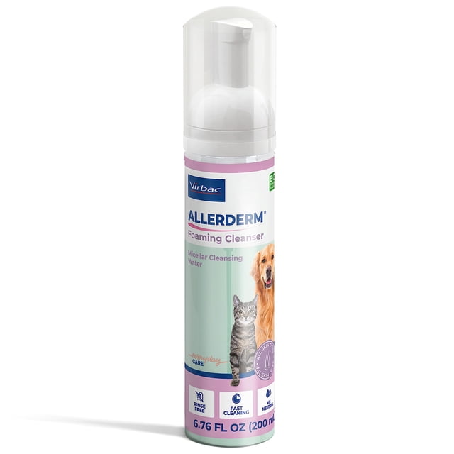 Limpiador Espumoso Virbac Allerderm para Pelaje de Mascotas 200 ml