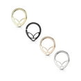 thumbnail image 5 of Alien 316L Surgical Steel Bendable Hoop Ring for Nose Septum, Daith or Ear Cartilage, 5 of 6