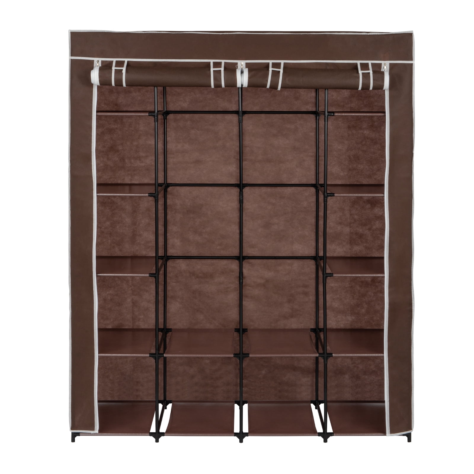 Kepooman Non-Woven Fabric 14-Shelf Hanging Shoe Organizer for Closet Organizers and Storage Shelves Hat Rack for Closet for Shoes, Caps, Scarves, Folded Clothes and Toys, Drak Brown Kepooman Non-Woven Fabric 14-Shelf Hanging Shoe Organizer for Closet Organizers and Storage Shelves Hat Rack for Closet for Shoes, Caps, Scarves, Folded Clothes and Toys, Drak Brown