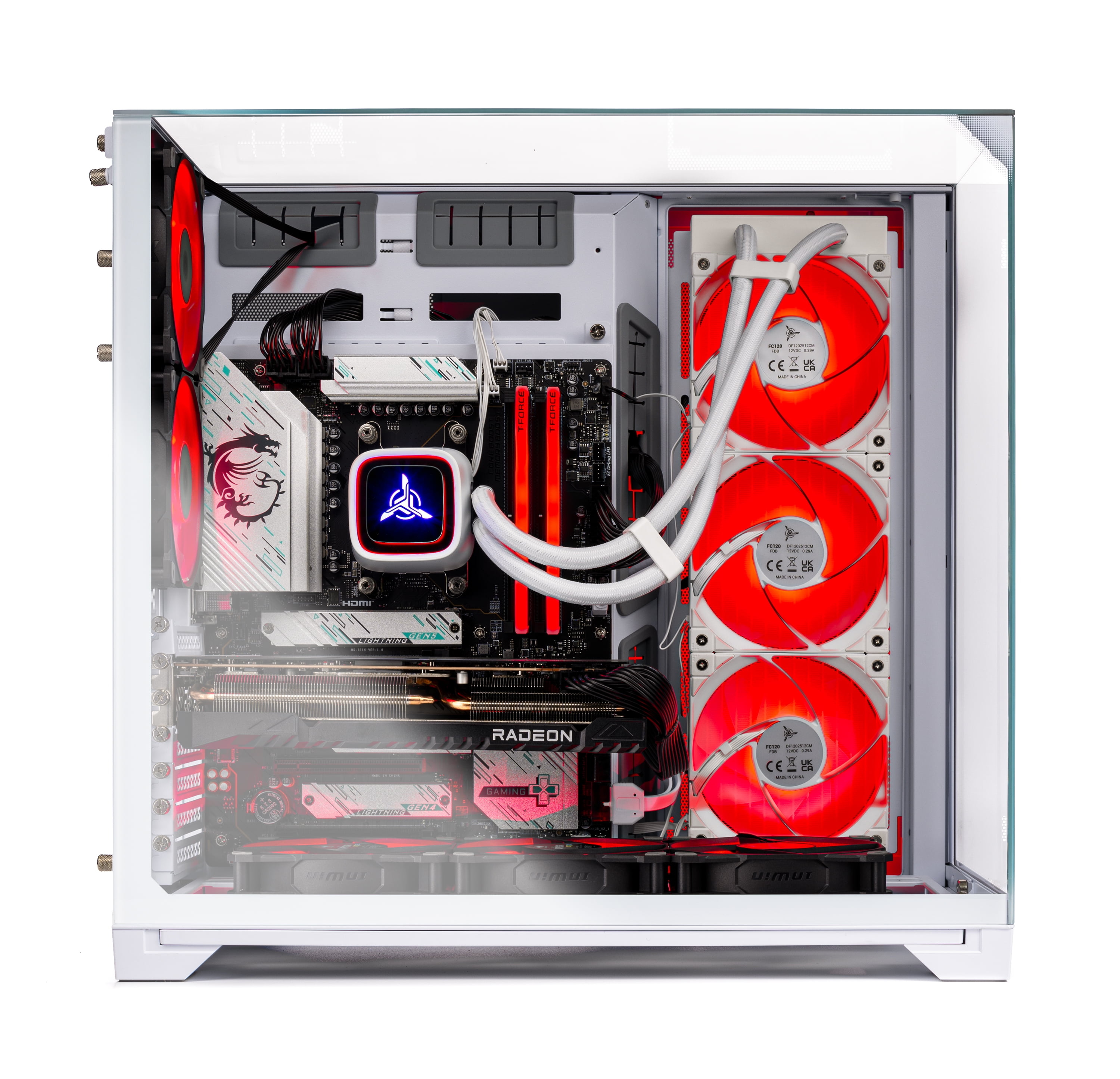 Skytech Gaming O11 Vision Gaming PC, AMD Ryzen 7 9850X3D 4.7GHz, AMD RX 9070XT 16GB VRAM, 2TB NVMe SSD, 32GB DDR5 RAM 5600, 850W GOLD ATX 3 PSU, 360 ARGB AIO , Wi-Fi, Win 11, Desktop