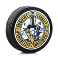 thumbnail image 1 of Larry Murphy Pingouins de Pittsburgh Signés Rondelle de la Coupe Stanley 91-92, 1 of 1