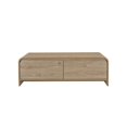 thumbnail image 5 of Maria Coffee Table, 2 Drawer and Waterfall Style, Beige Wood 47 Inch, 5 of 5