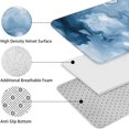 thumbnail image 5 of Blue White Marble Pattern Bathroom Rugs Sets 3 Piece,Toilet Cover Set,Absorbent Non Slip Bathroom Mats Sets with U-Shaped Contour Rug Toilet Rug Set, 5 of 5