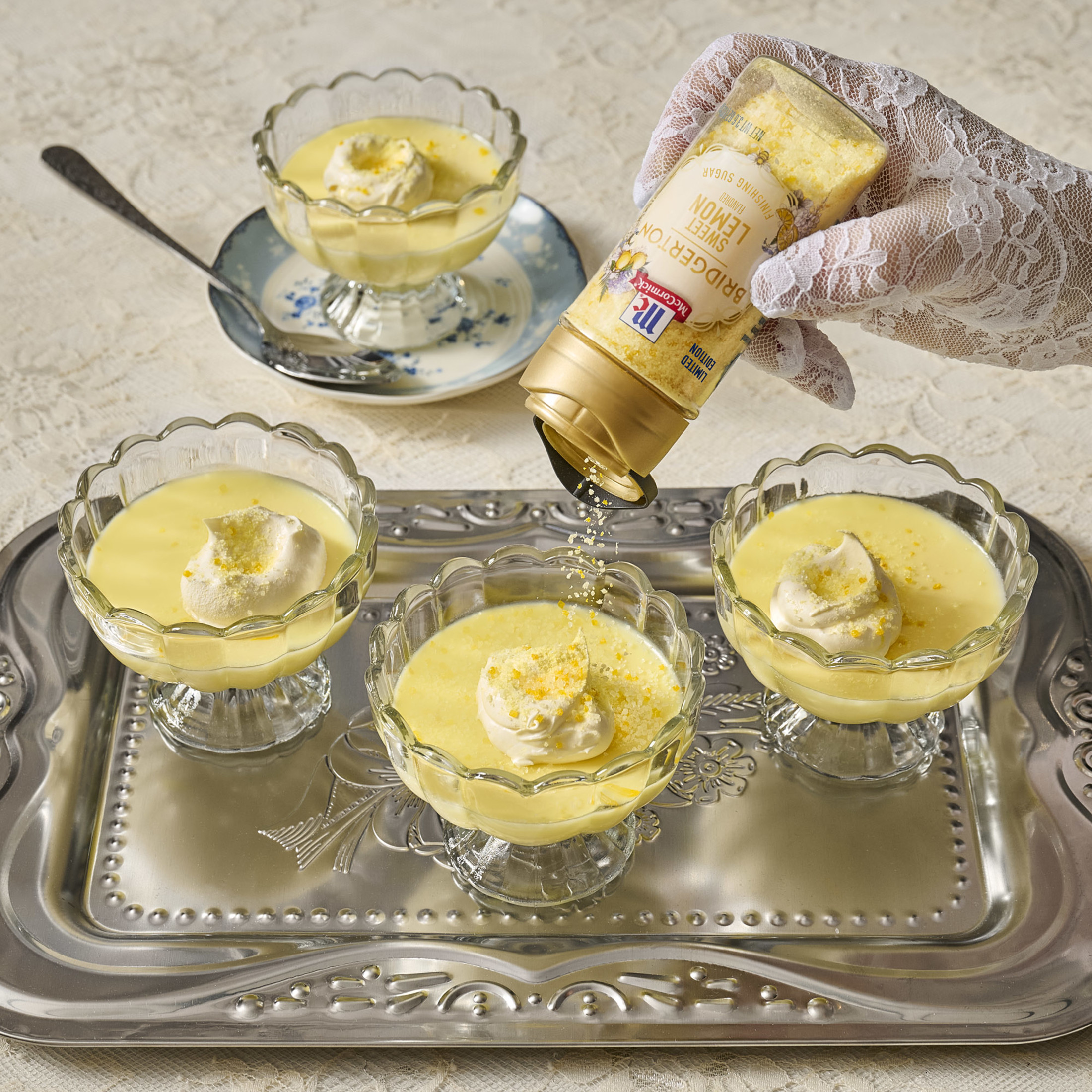 (3 pack) McCormick Sweet Lemon Finishing Sugar, 3.6 oz Bottle