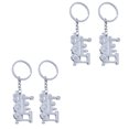 thumbnail image 4 of 4pcs Locomotive Key Holder Unique Key Rings Keychains Key Decoration Bag Pendant, 4 of 8