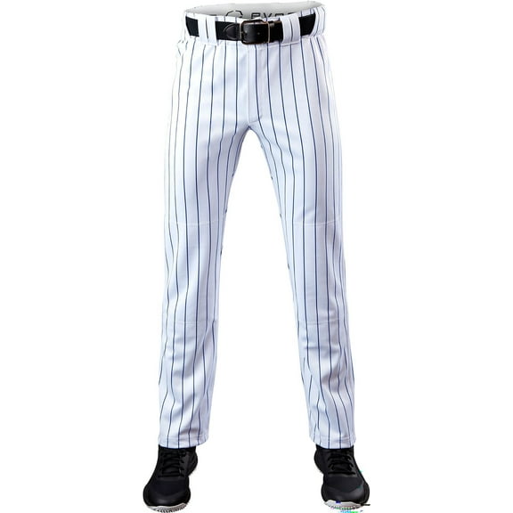EvoShield Men's Salute Pinstripe Open Bottom Pants (Team White/Team Navy, S)