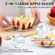 thumbnail image 2 of Cortadora de manzanas extragrande de 4,1 pulgadas con 12 cuchillas - Cortador de manzanas profesional resistente - Manzana de acero inoxidable 304, 2 of 5