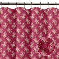 thumbnail image 6 of S4Sassy Pink Leaves & Camellias Floral Decorative Waterproof Printed Shower Curtain Roller Hooks Drapes-60 x 70 Inch, 6 of 6