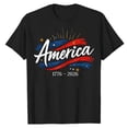 thumbnail image 2 of MuXiKeJi Clothes 250 Anniversary USA Shirt Women's Short Sleeve T-Shirt Patriotic American Flag Eagle Tops 1776-2026 Tshirt Gifts, 2 of 2