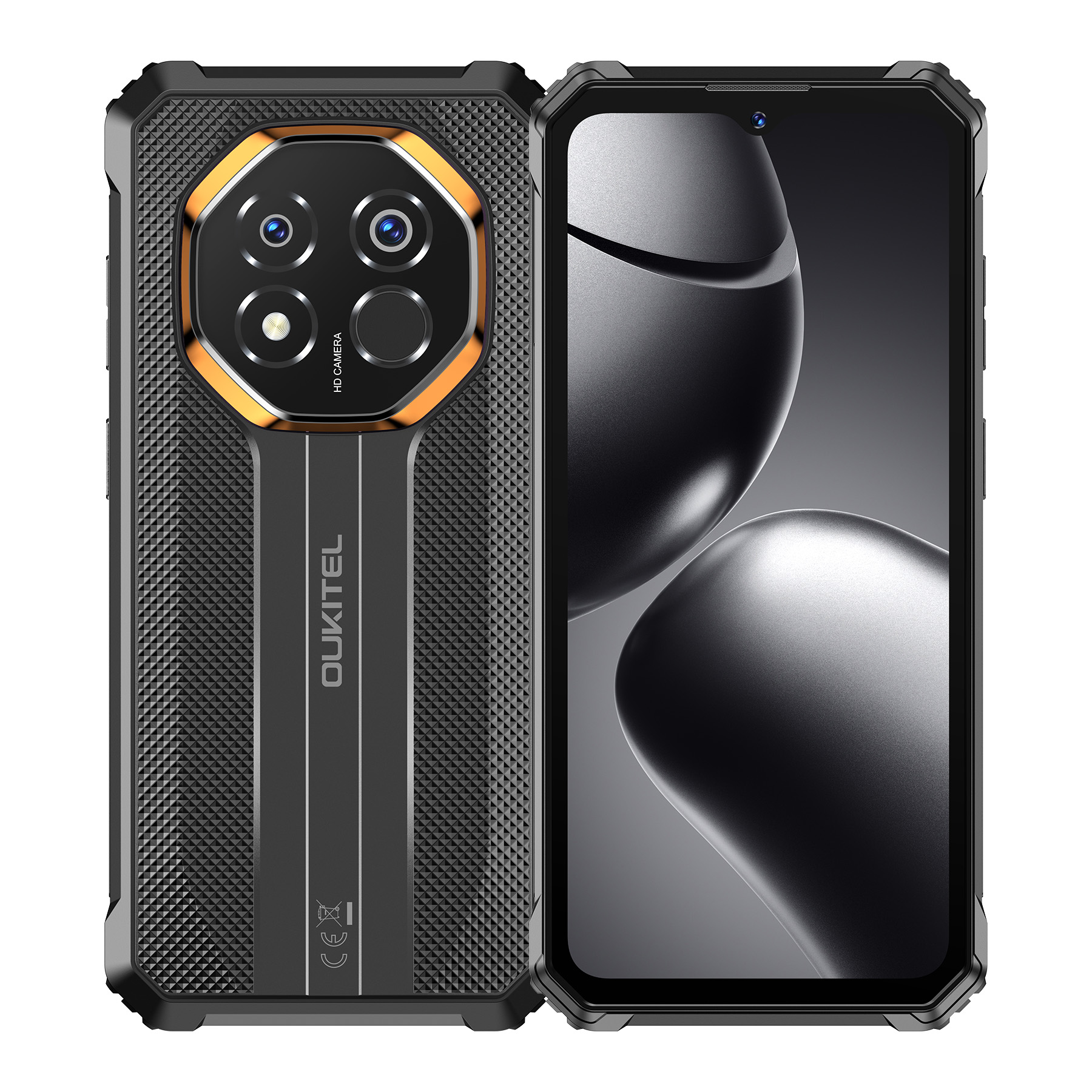 OUKITEL G7 Rugged Cell Phone Unlocked, Android 16 Smartphone with 10600mAh Battery, 16GB+128GB, 64MP Camera, Stylish & Durable IP69K Waterproof Phone for Men Women & Industrial Use