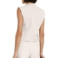 thumbnail image 5 of Sherrylily Women Waistcoat Vest Sleeveless Blazers V Neck Button Up Work Office Vests, 5 of 6