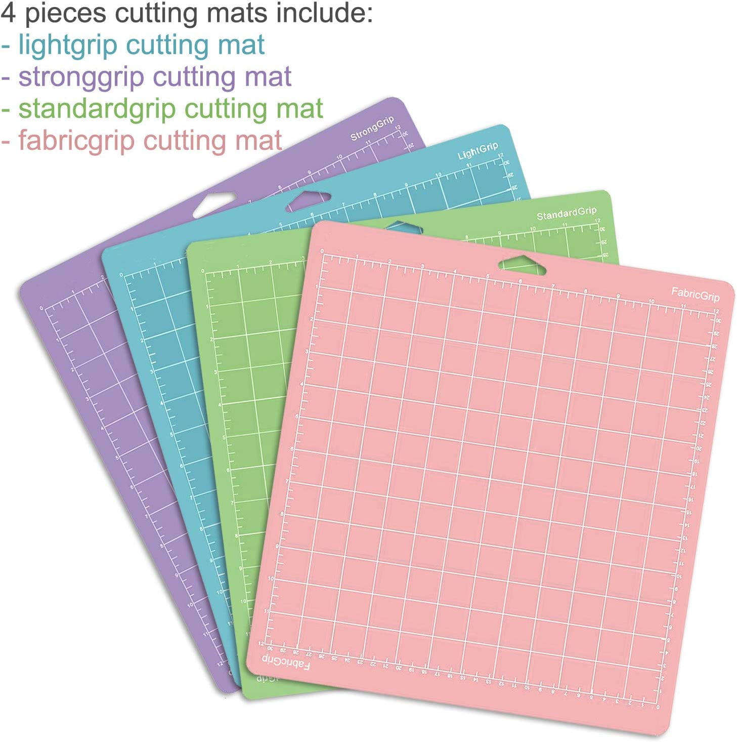 Replacement Cutting Mat 12x24 Inch compatible for Cricut Maker Explore Air 2 Air One StandardGrip LightGrip StrongGrip FabricGrip Multiple Adhesive Sticky Quilting - Pack of 4