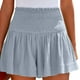 thumbnail image 1 of MKLEKYY Pantalones Cortos para Mujer, de Cintura Alta Elástica, Plisados, con Volantes, Bonitos, Informales y Fluidos para La Playa, 1 of 4